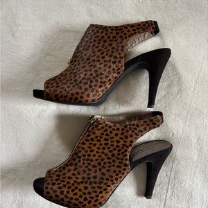 Elegant Black and Brown High Heels